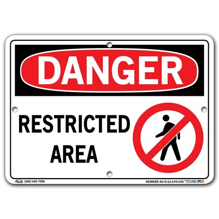 Vestil Polystyrene Sign, 7-1/2" H, 10-1/2" W, Polystyrene, Rectangle, English, SI-D-22-A-PS-040 SI-D-22-A-PS-040